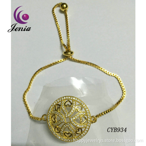 Jenia 2016 Fashion Women Wholesale Design 18K Gold Plated Bracelets